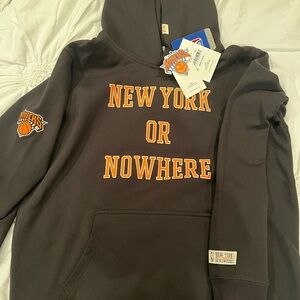 New York or Nowhere Knicks Black Pullover Hoodie Hoody Sweatshirt NBA